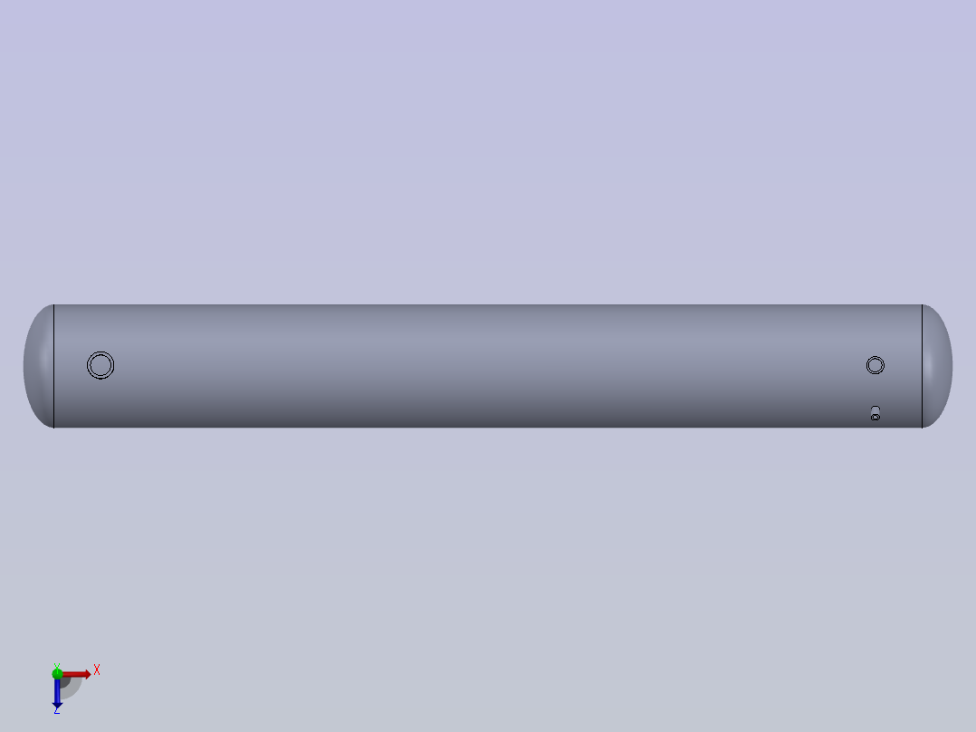 卧式冷凝器储罐主视图