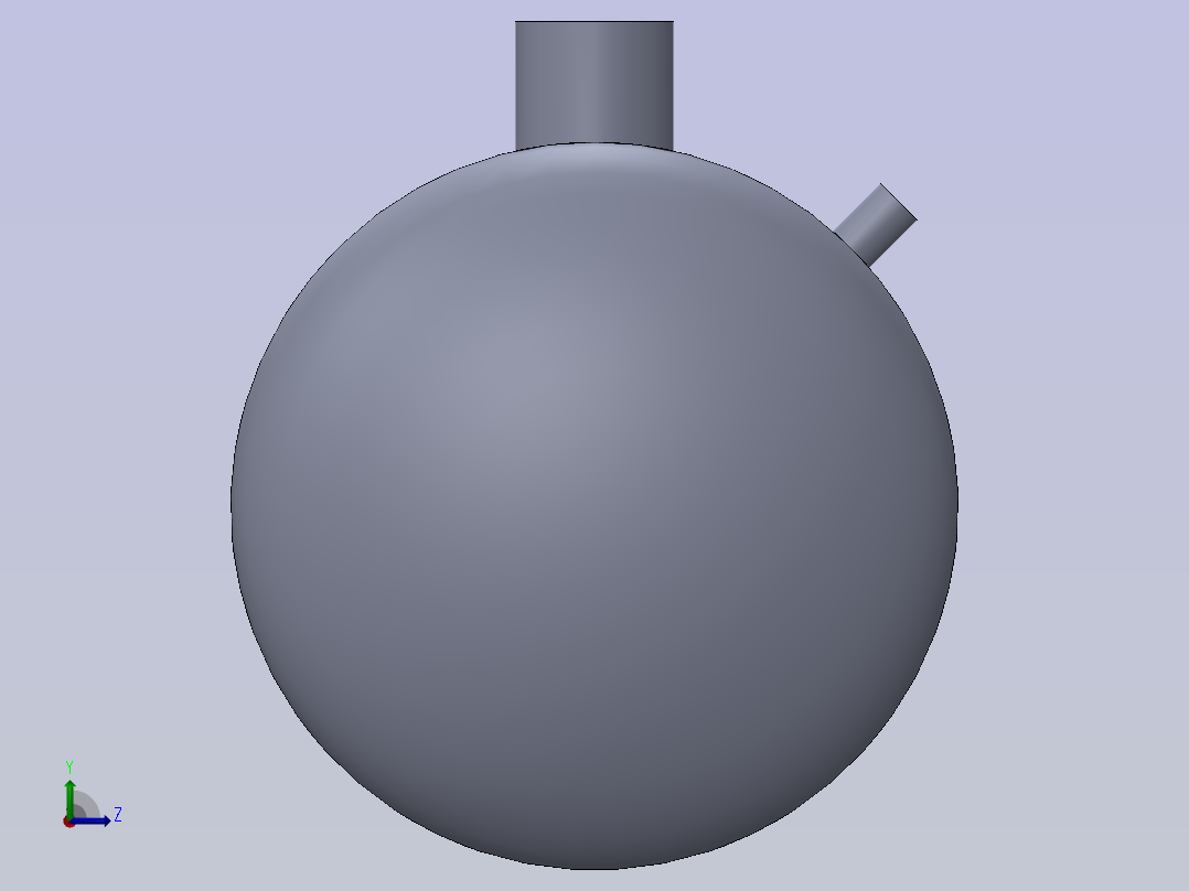 卧式冷凝器储罐左视图