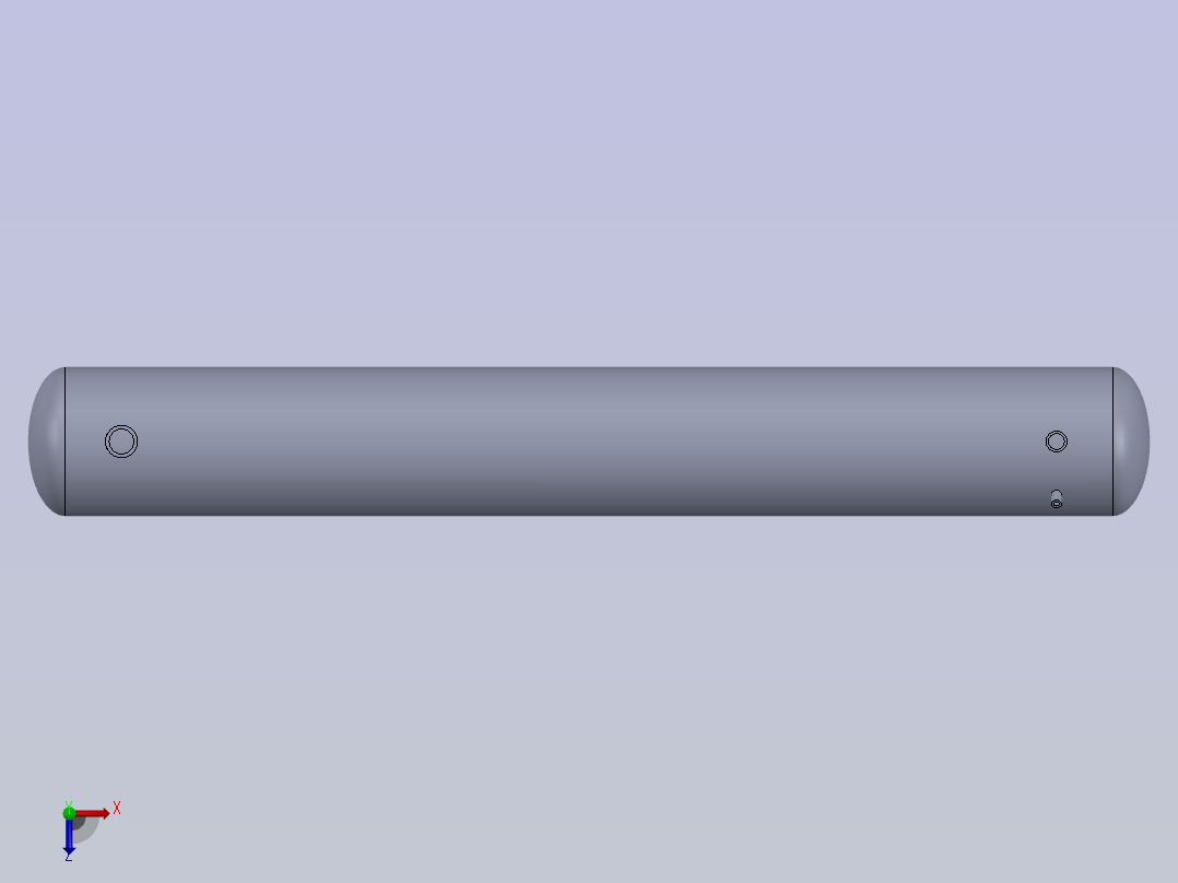 卧式冷凝器储罐俯视图