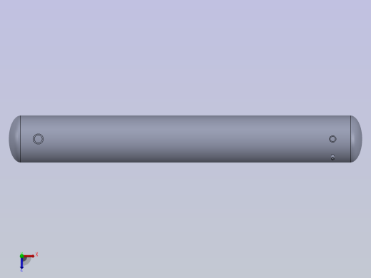 卧式冷凝器储罐俯视缩略图