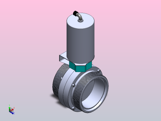 DDQX-03螺纹式气动蝶阀[DDQX-03-DN125]