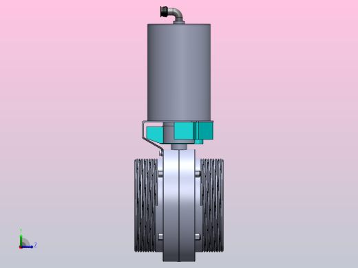DDQX-03螺纹式气动蝶阀[DDQX-03-DN125]前视缩略图