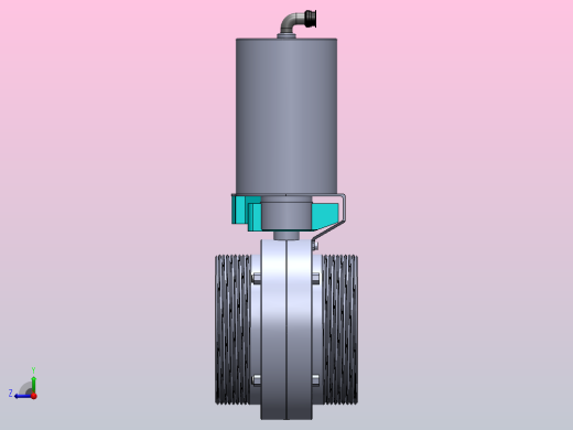 DDQX-03螺纹式气动蝶阀[DDQX-03-DN125]后视缩略图