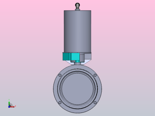 DDQX-03螺纹式气动蝶阀[DDQX-03-DN125]右视缩略图