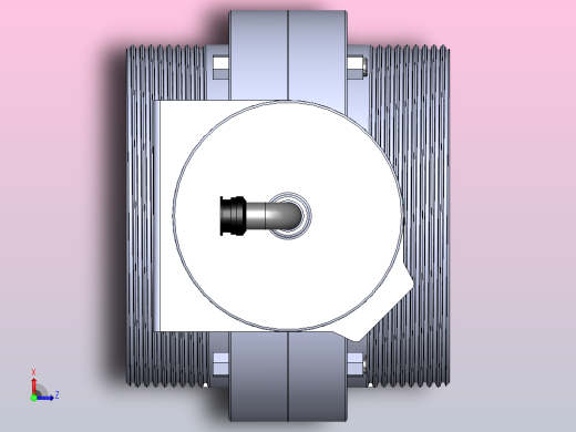DDQX-03螺纹式气动蝶阀[DDQX-03-DN125]俯视缩略图