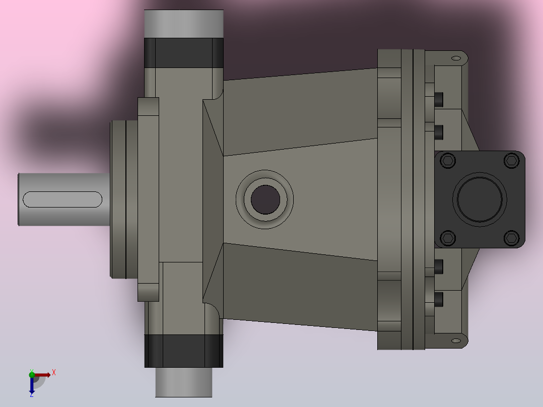 QG×Y轴向柱塞泵[QG100Y-RP]俯视图
