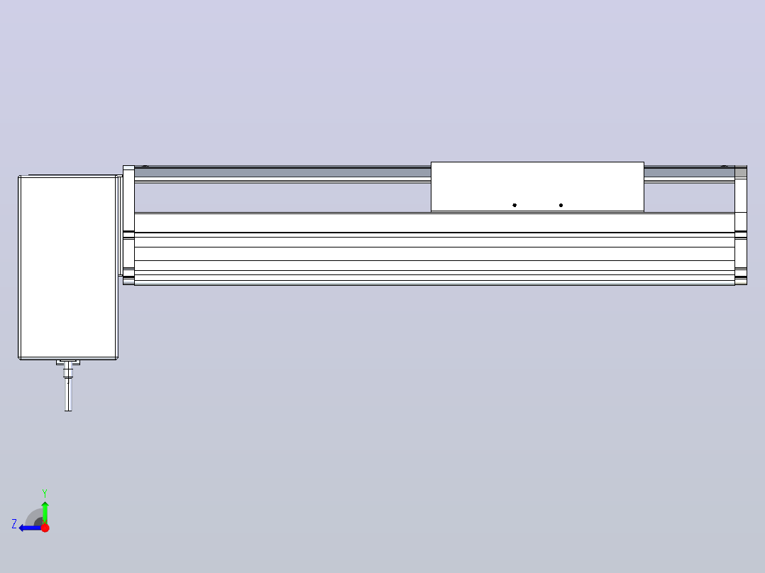 ATB22-300-RD-M75-C4 ATB22 皮带驱动直线滑台模组右视图