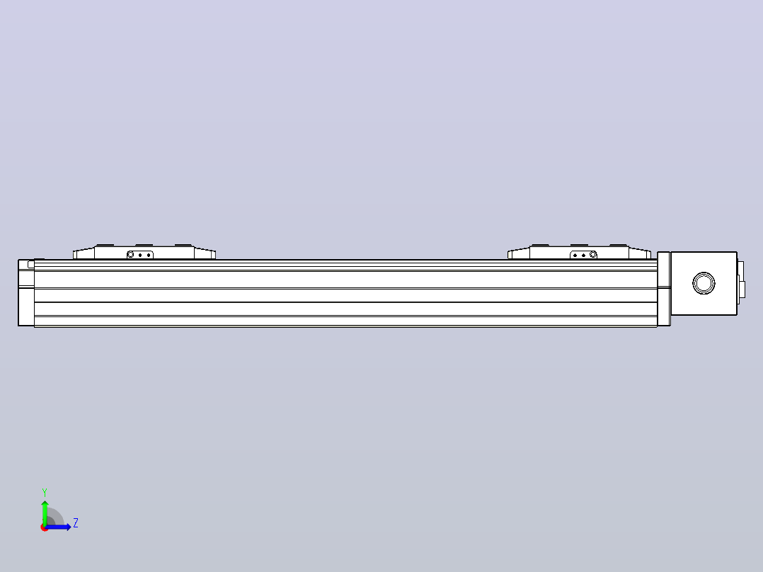 皮带直线轴双滑块型TPA-GCBS-80-P60-L125-DL-M20-N3左视图
