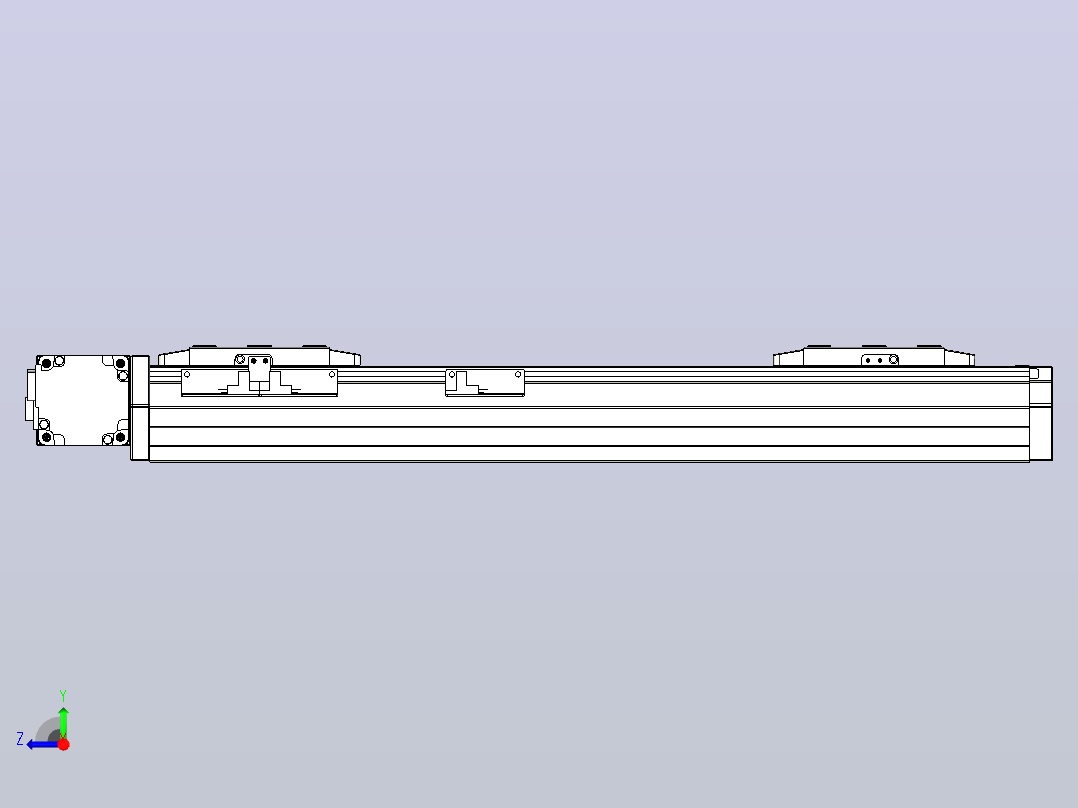 皮带直线轴双滑块型TPA-GCBS-80-P60-L125-DL-M20-N3右视图
