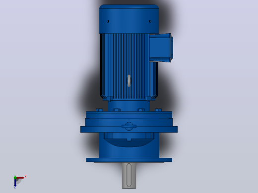RXF157法兰轴伸式安装斜齿轮减速机RX157-Y18.5-4P-180M-M1-0°-Φ550俯视缩略图