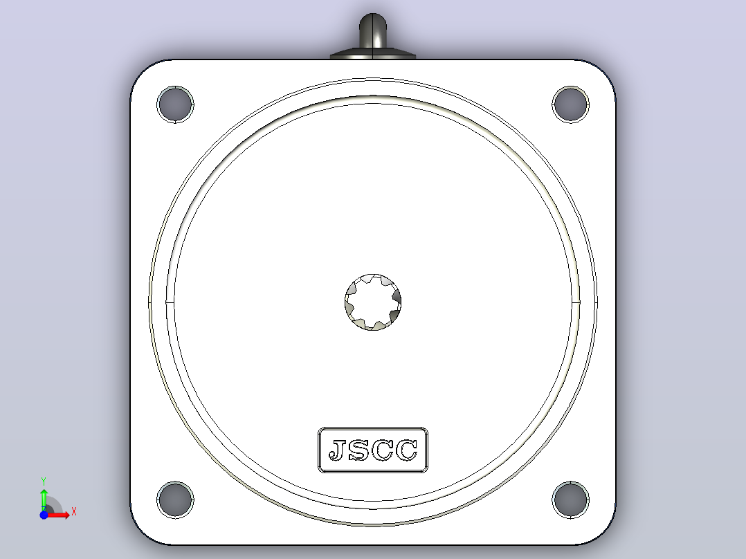 YF调速电磁制动电机90YF02-180前视图