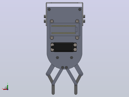 四杆机构夹爪3D图纸+Solidworks设计后视缩略图