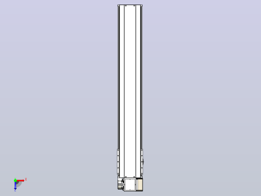 皮带直线轴半封闭可选导轨TPA-HNB-220D-176-L1150-RP-C-P1K-N3俯视缩略图