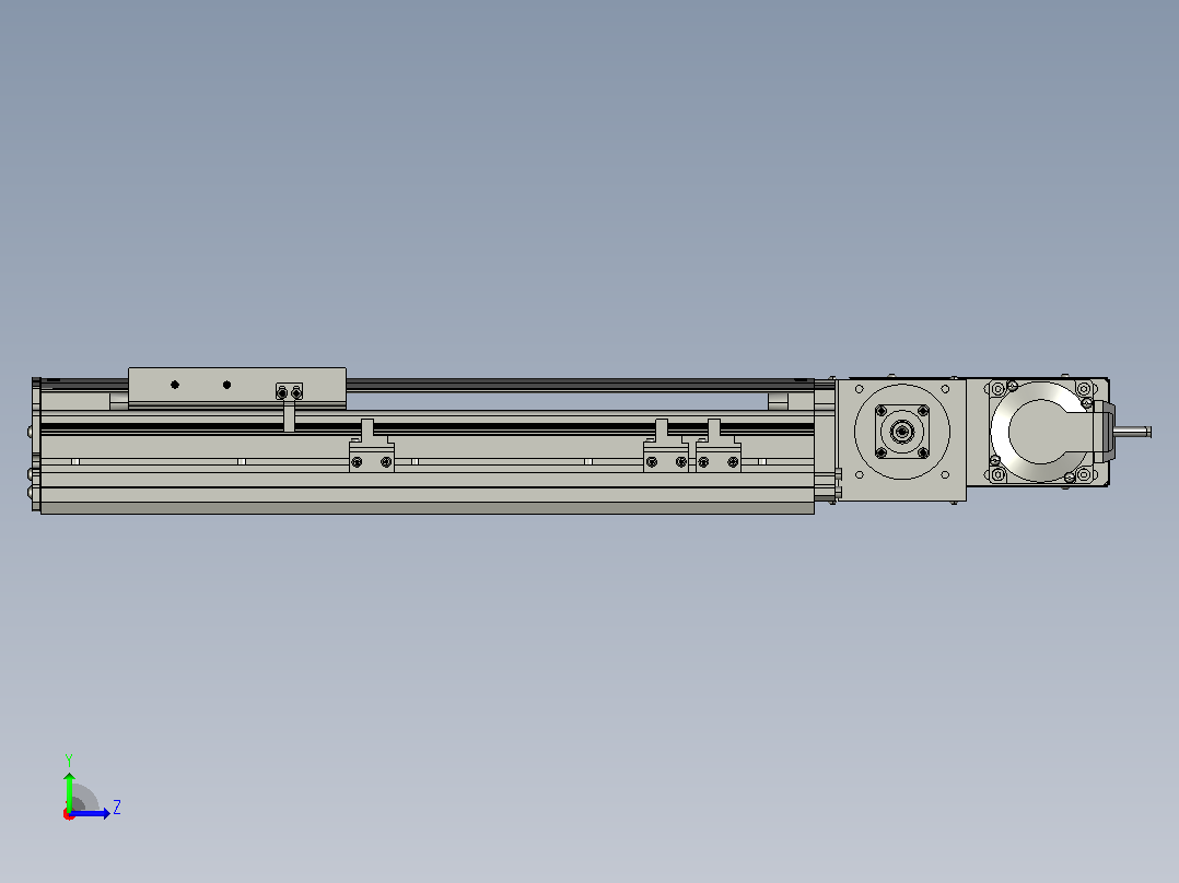 MT120BT半封闭皮带滑台[MT120BT.L100.200.R.P40.C3]左视图