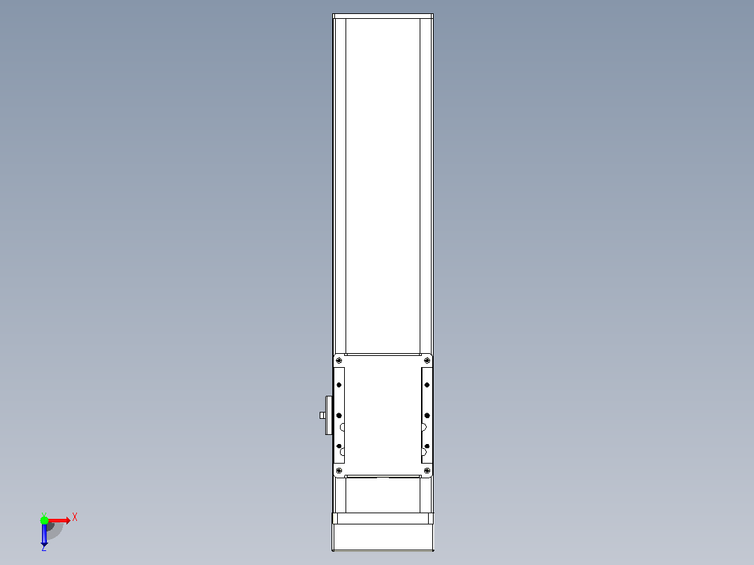 滚珠丝杠直线轴带导轨全封闭TPA-HCR-105D-1610C-L300-MP-C-P40-N3俯视图
