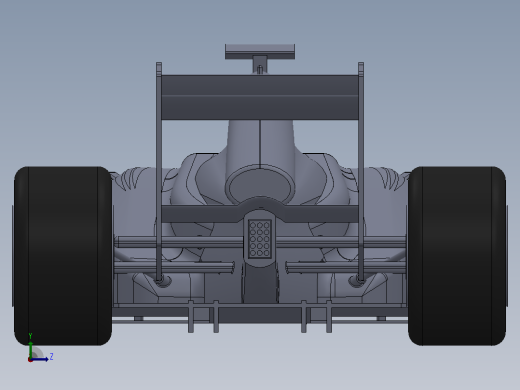 一级方程式（F1）赛车简易模型3D图纸 Solidworks设计左视缩略图
