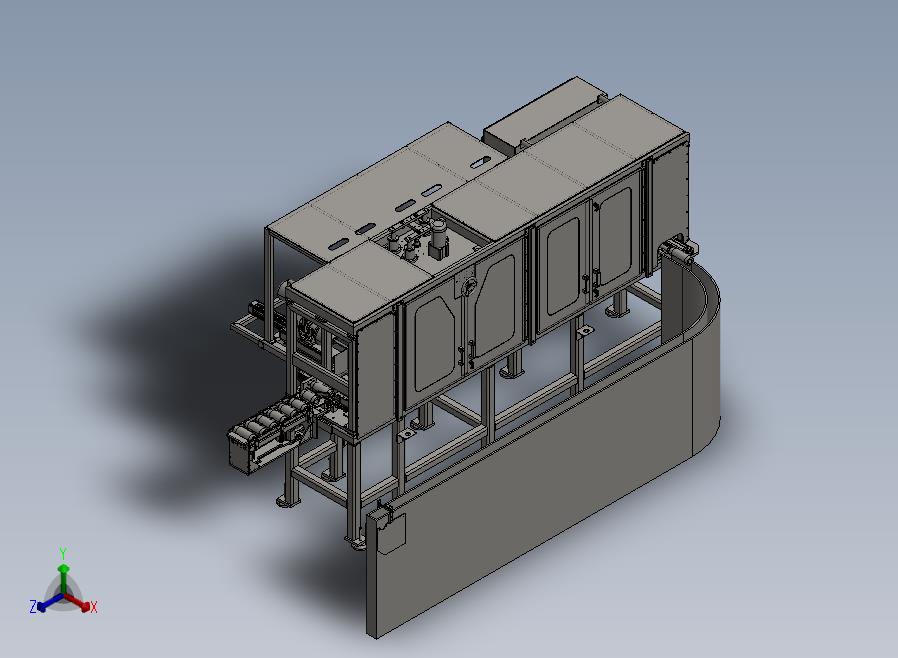 流水线正等轴测图