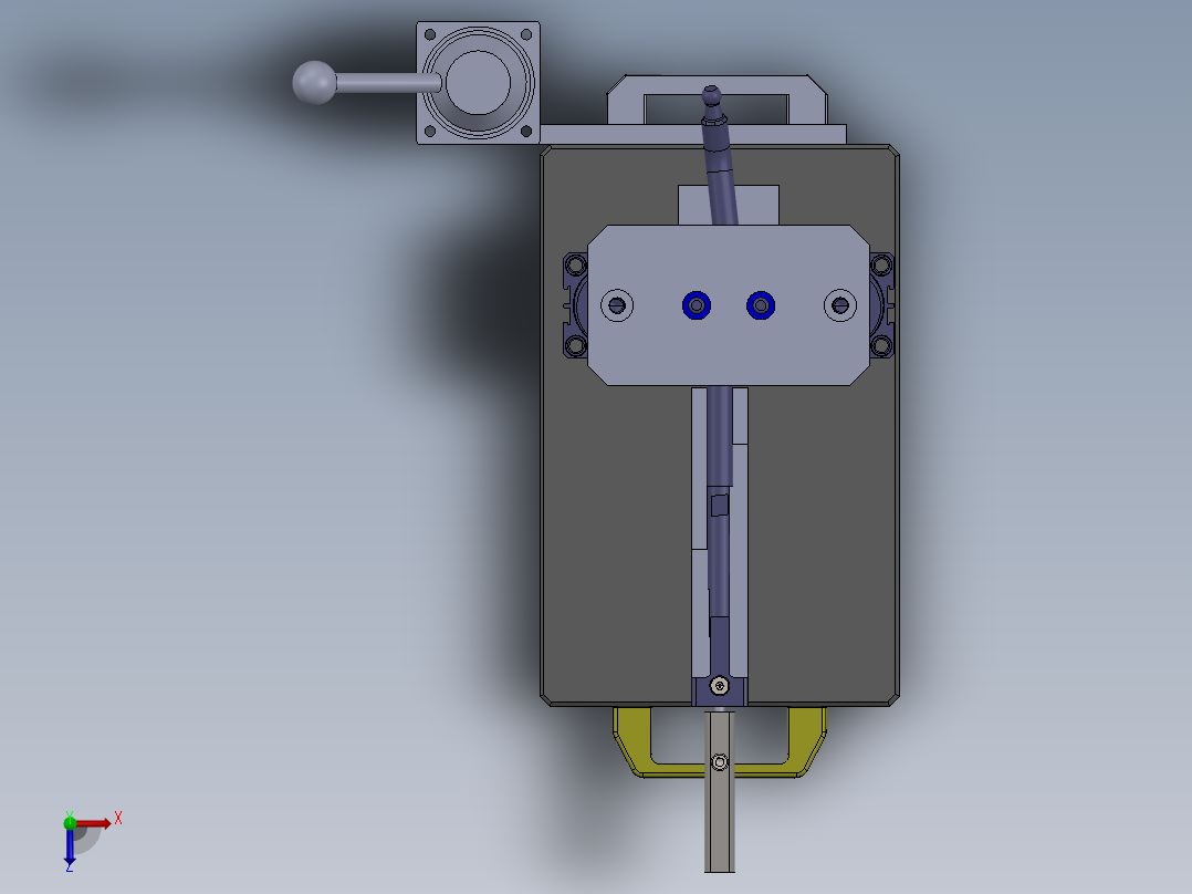 铣扁工装俯视图