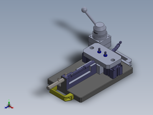 铣扁工装正等轴测缩略图