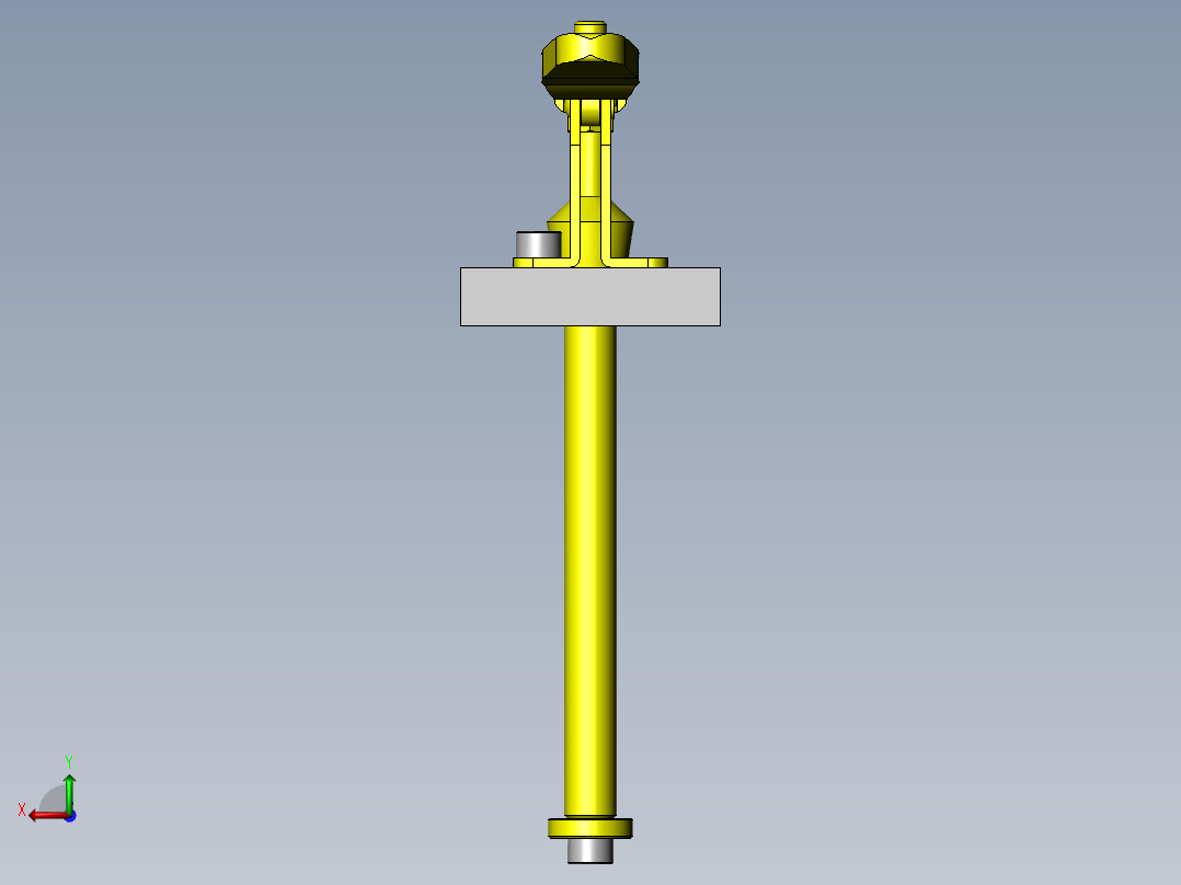 快速切换不同工件高度的机构后视图