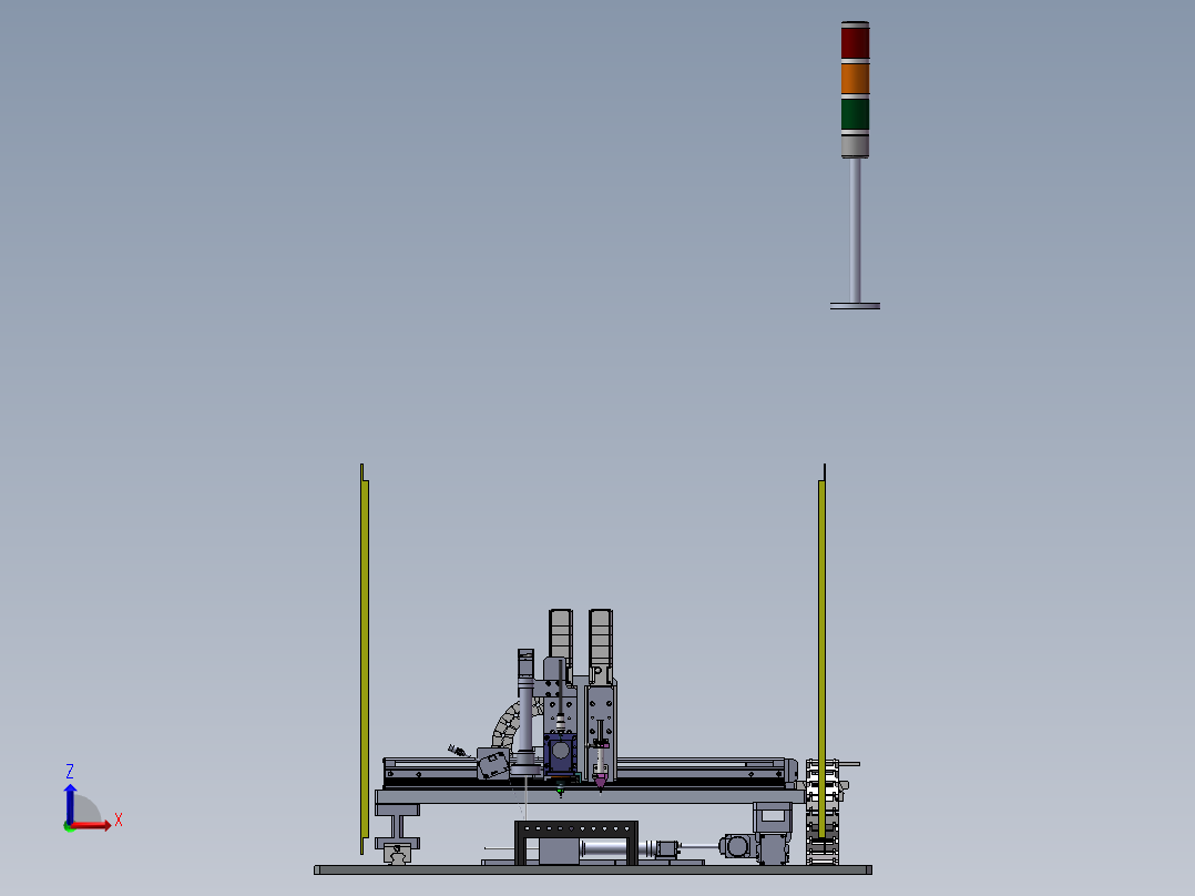 PCB板自动返修设备（包电控bom，程序，工程图） sw16可编辑前视图