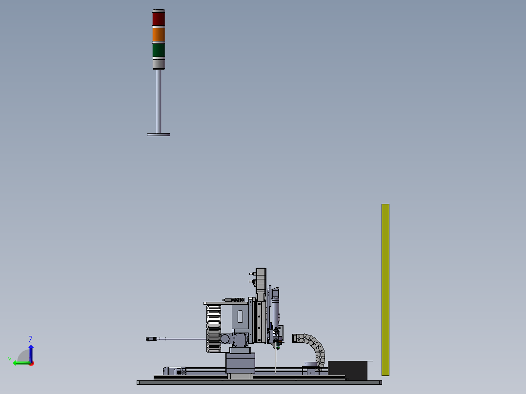PCB板自动返修设备（包电控bom，程序，工程图） sw16可编辑左视图