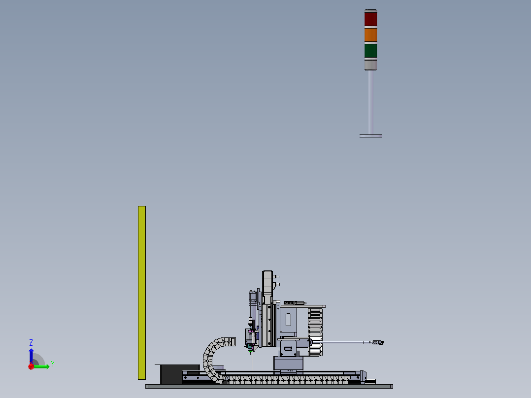 PCB板自动返修设备（包电控bom，程序，工程图） sw16可编辑右视图