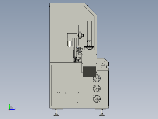银行卡开槽植芯片机3D模型左视缩略图