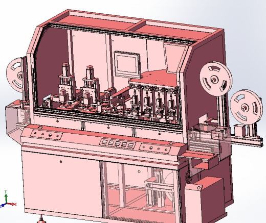 银行卡开槽植芯片机3D模型缩略图