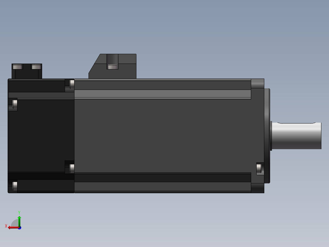 伺服电机后视图