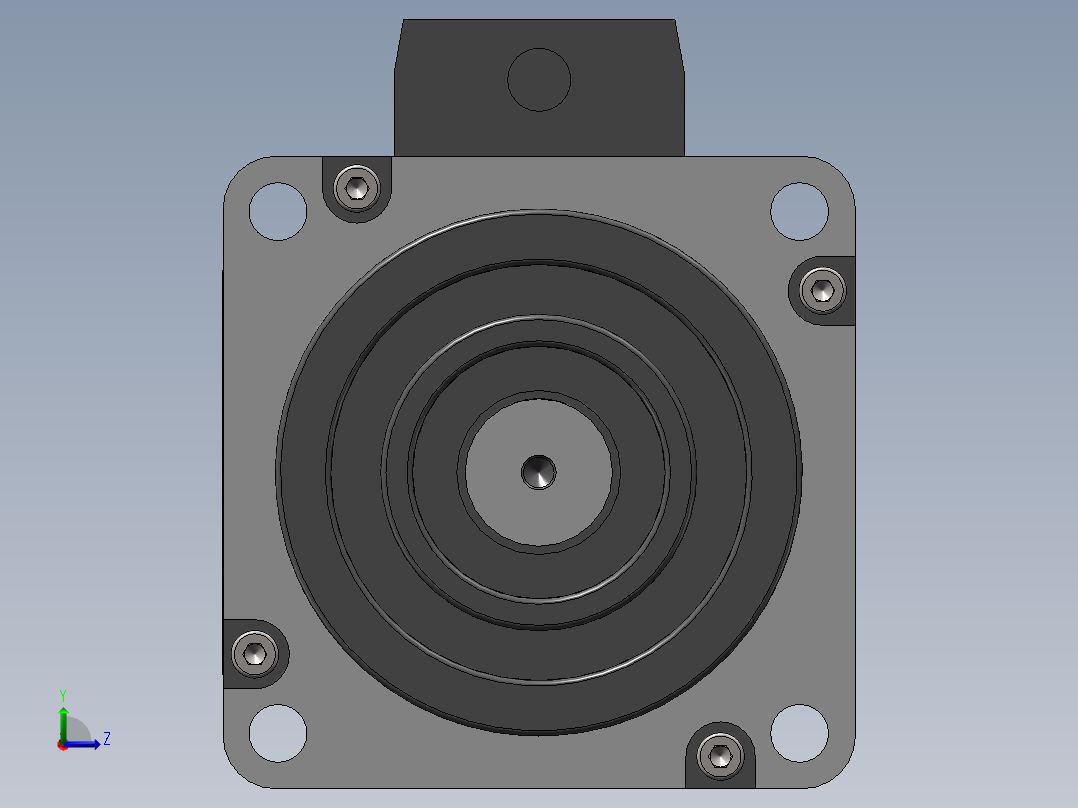 伺服电机左视图