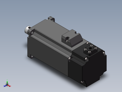 伺服电机正等轴测缩略图