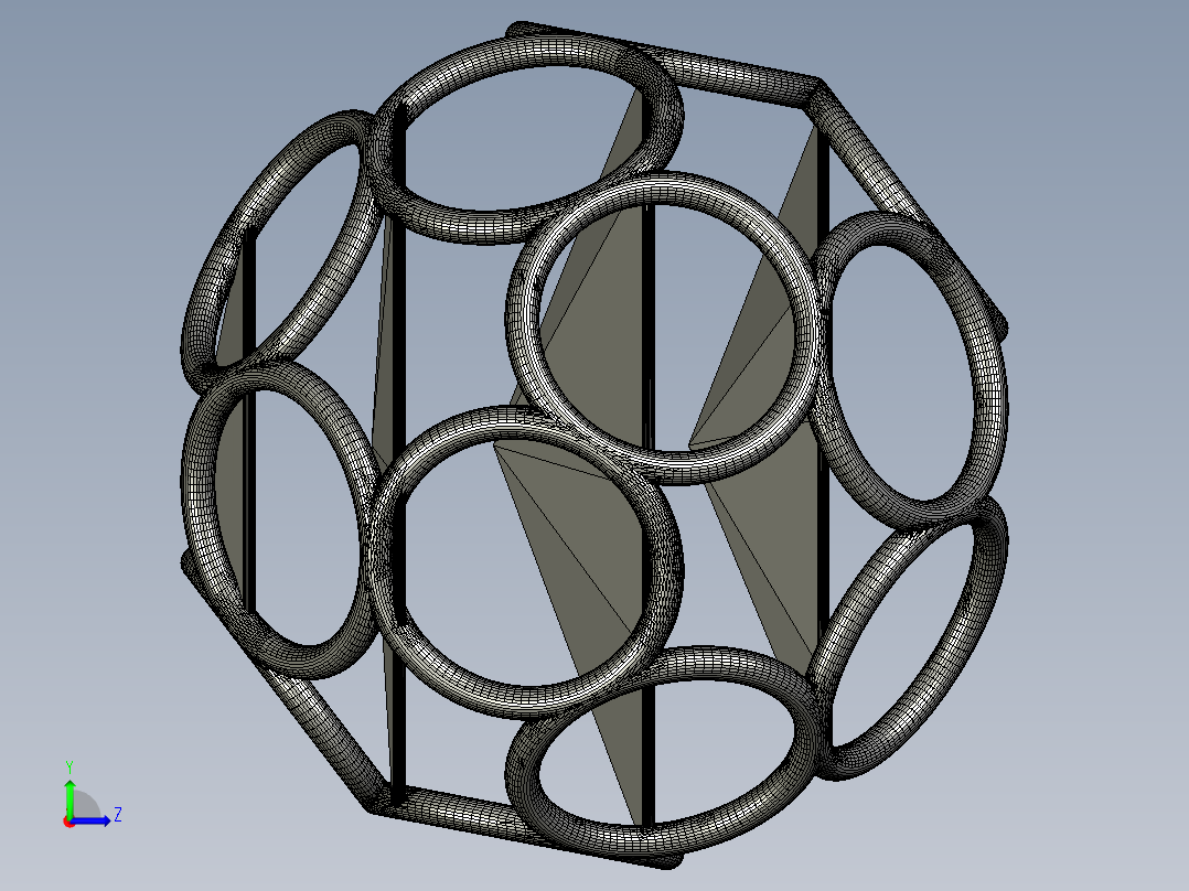 桌面收纳盒左视图
