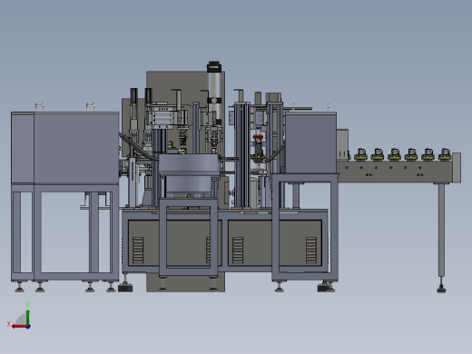 ZDH-ZUZ-019 非标自动化转盘式铜片组装机 3D模型后视缩略图