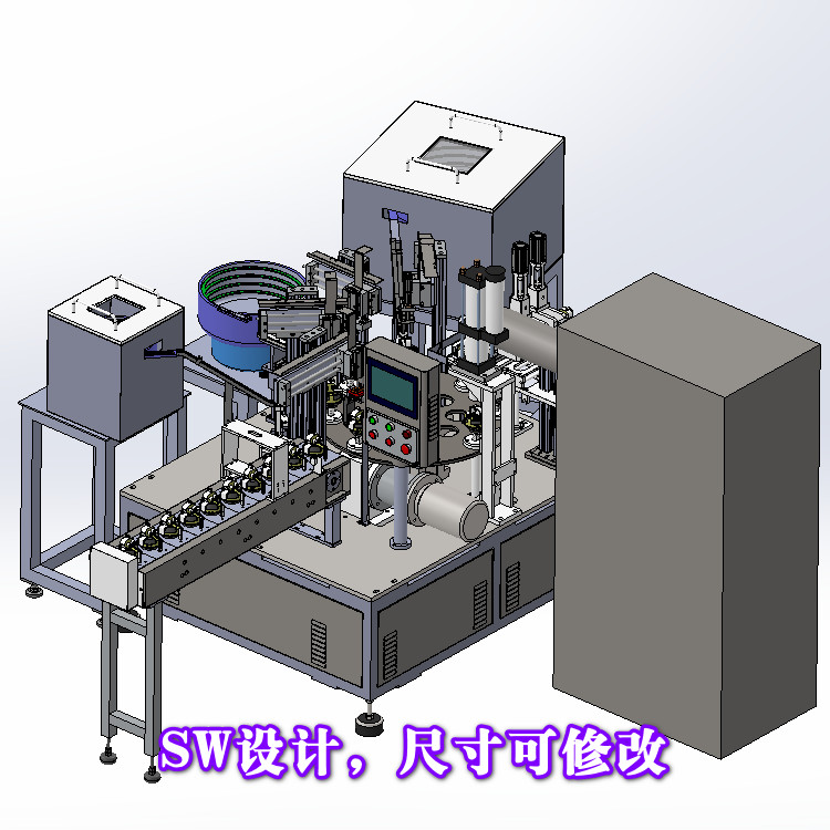 ZDH-ZUZ-019 非标自动化转盘式铜片组装机 3D模型