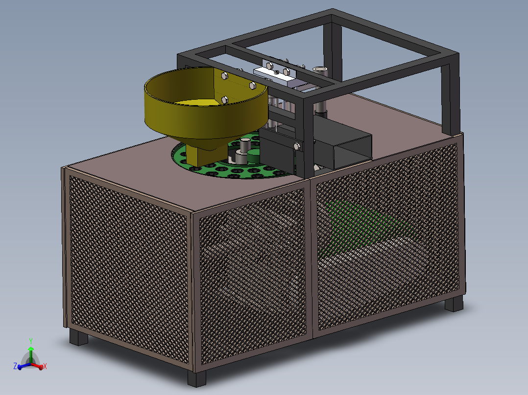 红枣去核机3d图纸+说明+仿真 SW非标设计 全自动红枣去核机3d模型