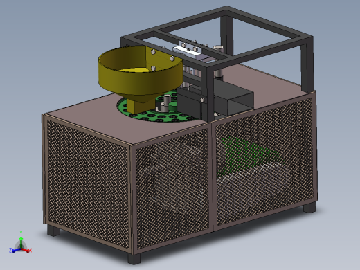 红枣去核机3d图纸+说明+仿真 SW非标设计 全自动红枣去核机3d模型