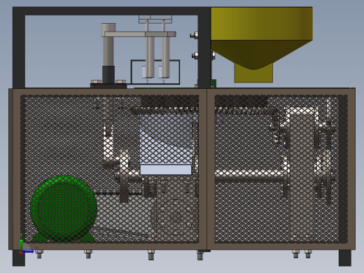 红枣去核机3d图纸+说明+仿真 SW非标设计 全自动红枣去核机3d模型左视缩略图