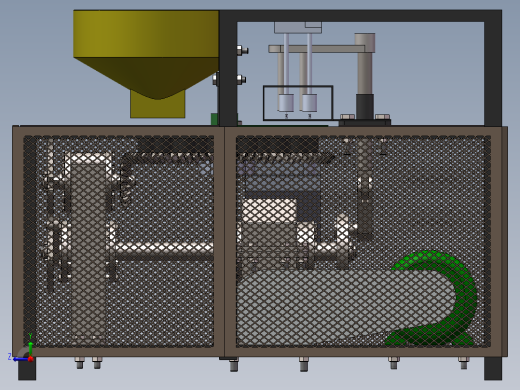 红枣去核机3d图纸+说明+仿真 SW非标设计 全自动红枣去核机3d模型右视缩略图