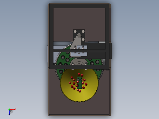 红枣去核机3d图纸+说明+仿真 SW非标设计 全自动红枣去核机3d模型俯视缩略图