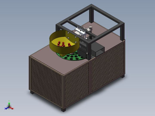 红枣去核机3d图纸+说明+仿真 SW非标设计 全自动红枣去核机3d模型正等轴测缩略图