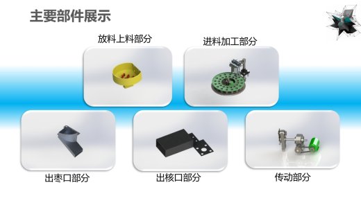 红枣去核机3d图纸+说明+仿真 SW非标设计 全自动红枣去核机3d模型缩略图
