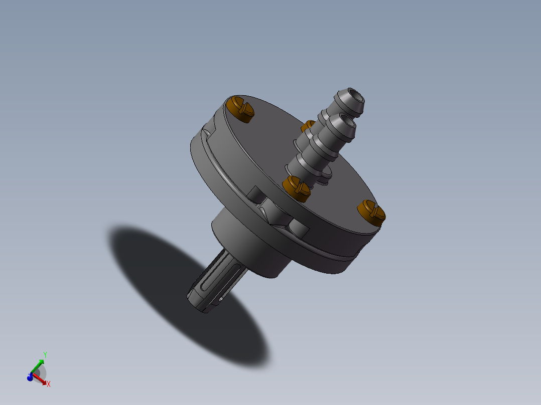 精巧内齿轮泵图纸