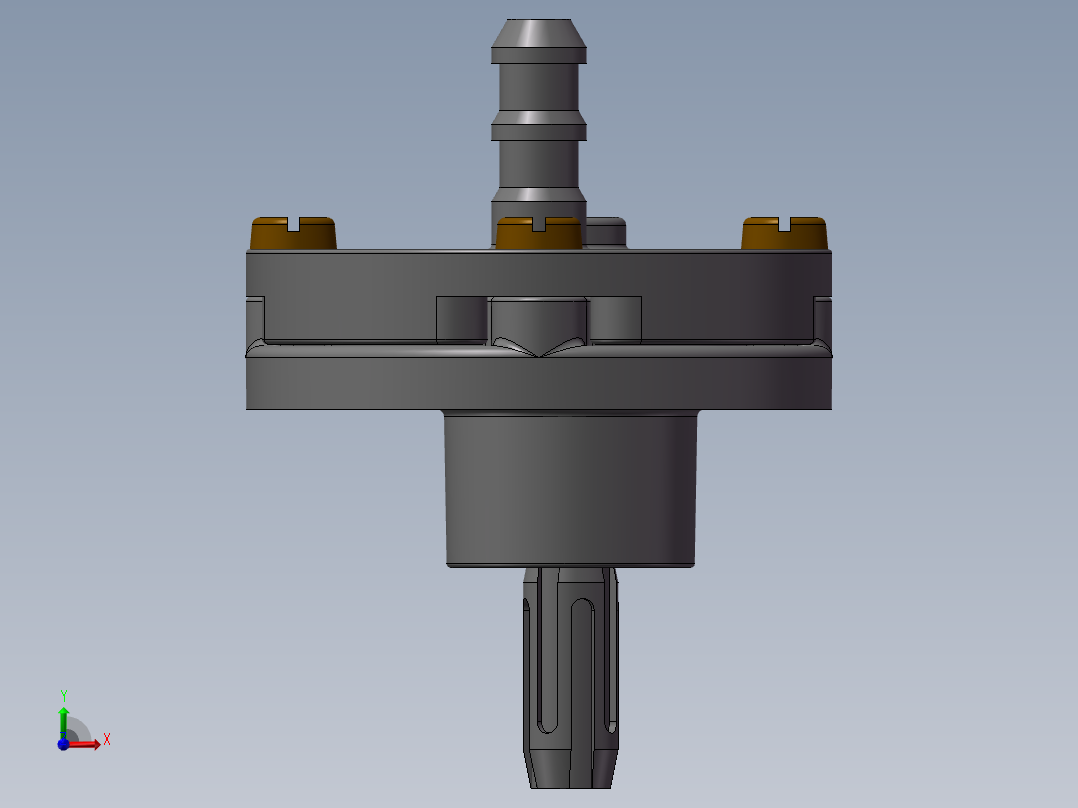 精巧内齿轮泵图纸前视图