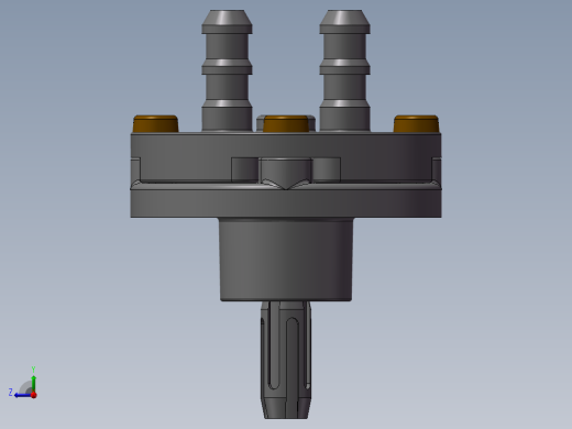 精巧内齿轮泵图纸右视缩略图
