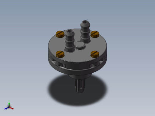 精巧内齿轮泵图纸正等轴测缩略图