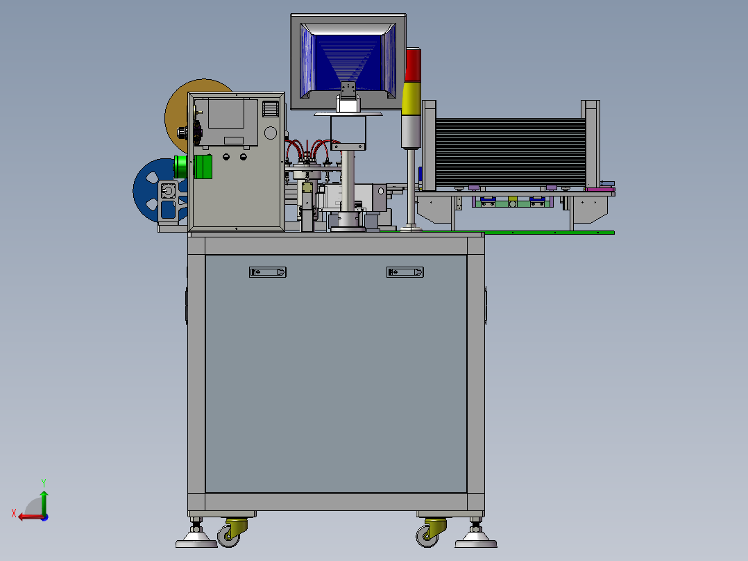B1_SMD管装上料电子元器件编带包装机后视图