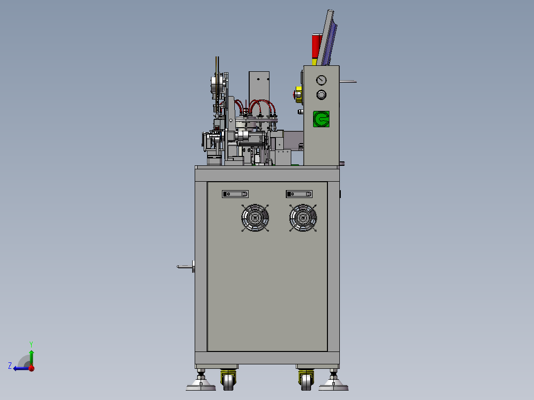 B1_SMD管装上料电子元器件编带包装机右视图