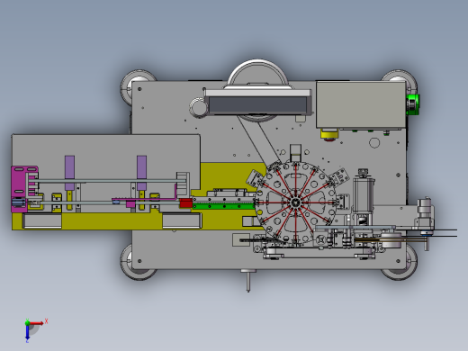 B1_SMD管装上料电子元器件编带包装机俯视缩略图
