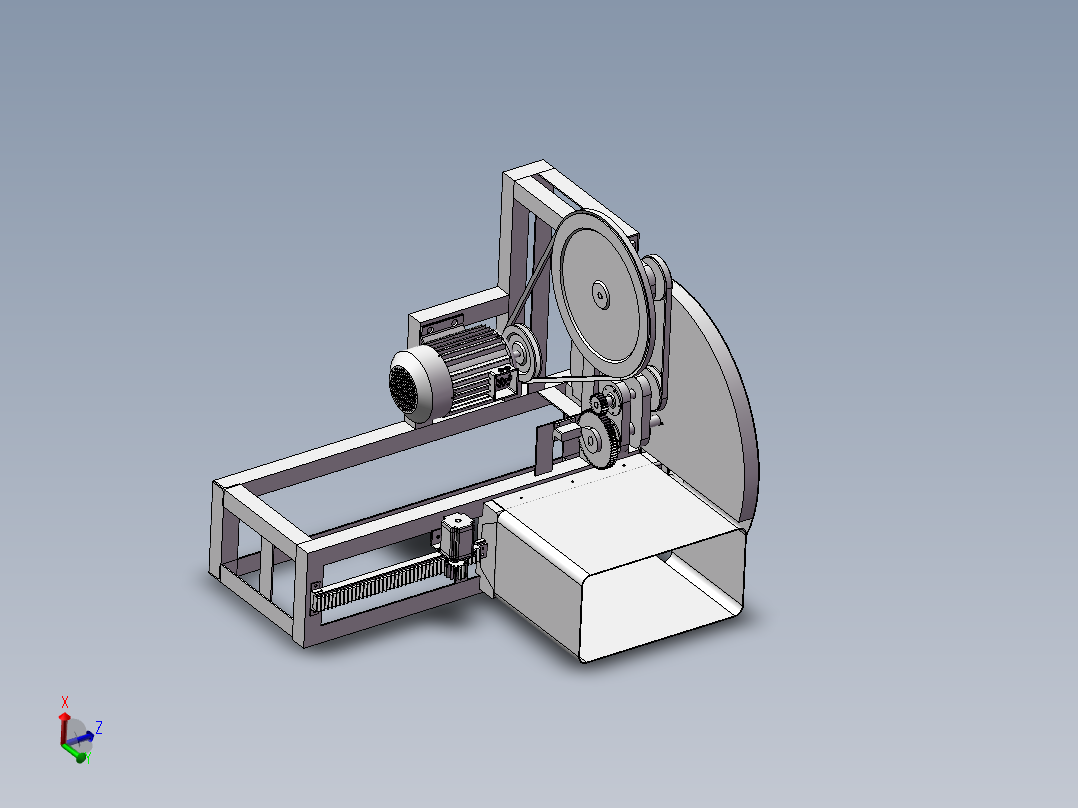冻肉切片机的设计含三维SW模型+图纸+说明书